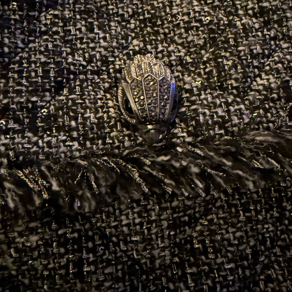 Kurt Geiger Chic Black Tweed Women's Bag - Picture 2 of 8